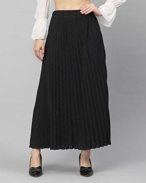 flared skirt with elasticated waist