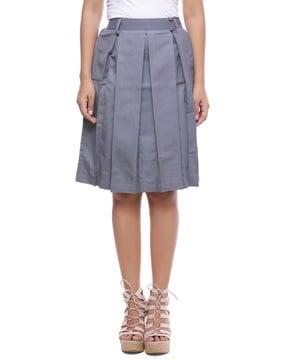 flared skirt with elasticated waistband