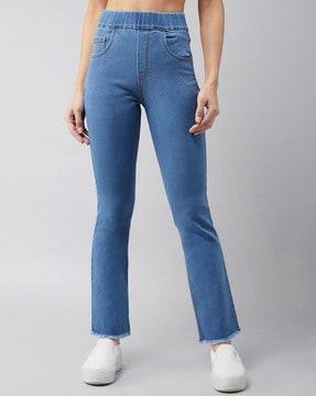 flared stretchable jeans