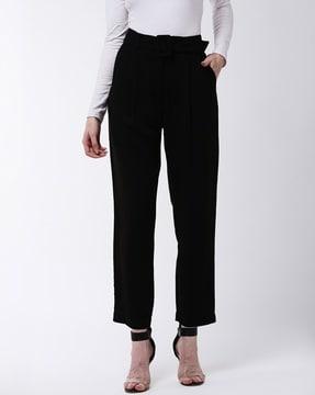 flared trousers with insert pockets