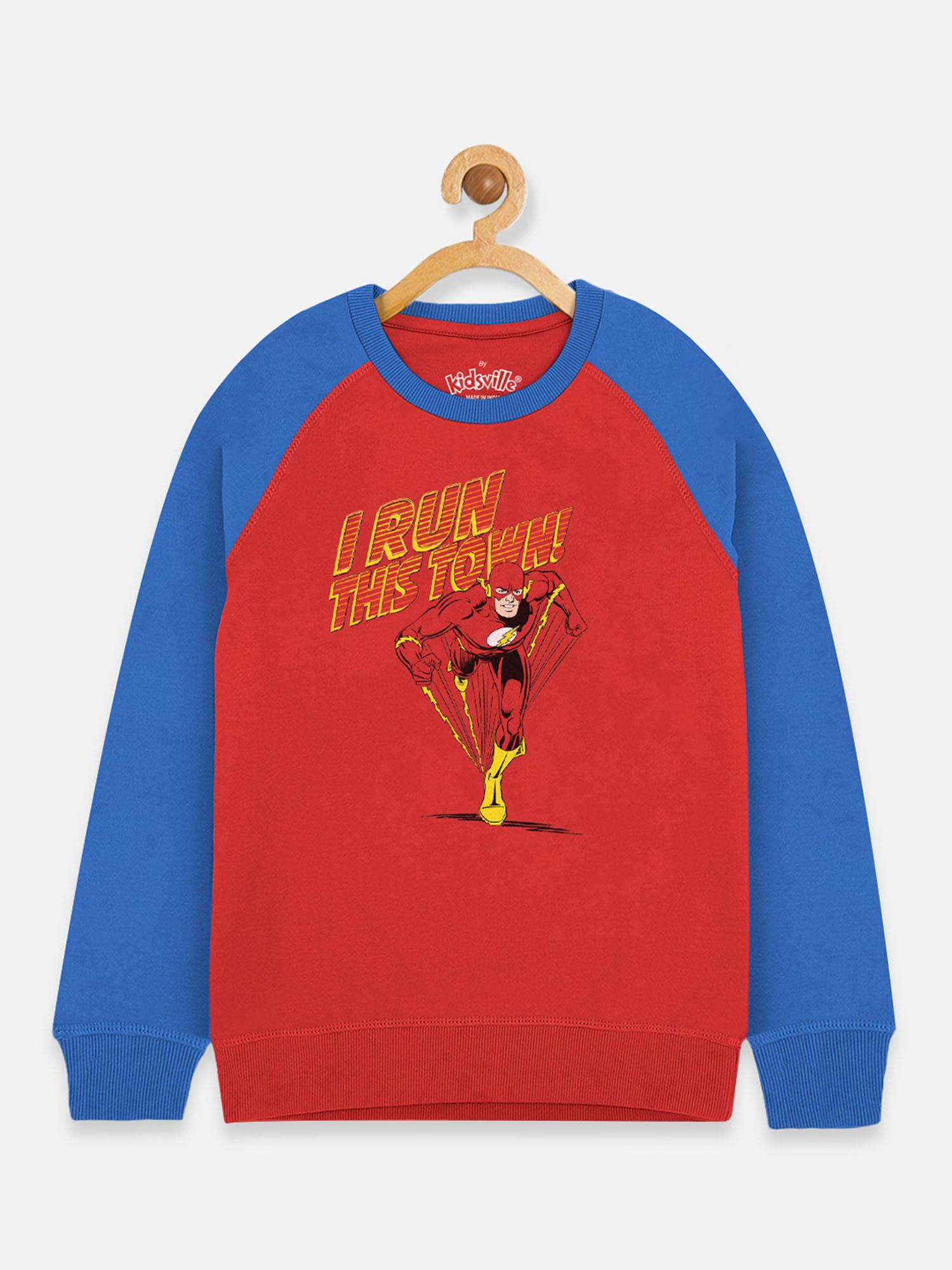 flash printed sweatshirt for boys