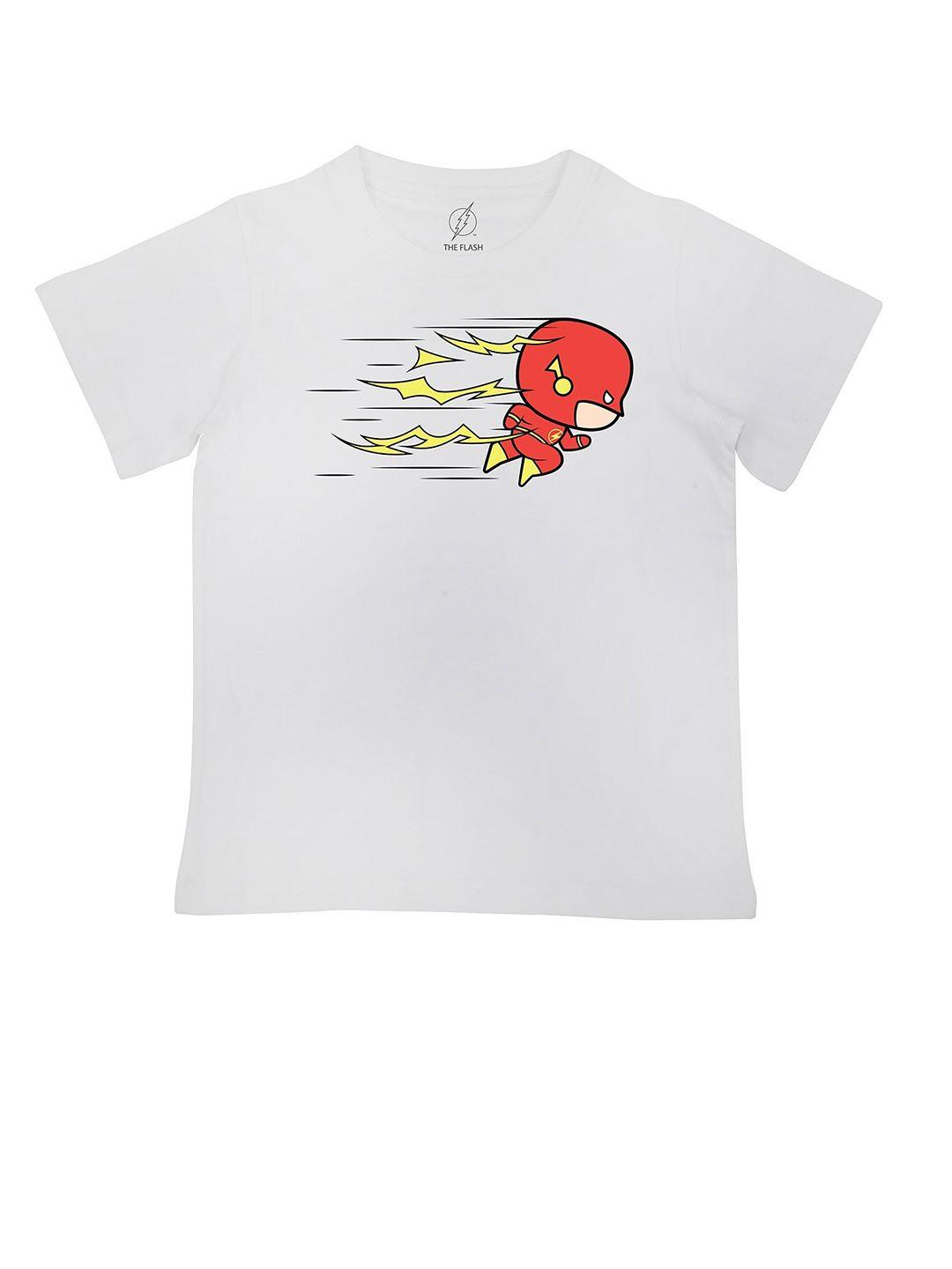 flash boys white printed t-shirt