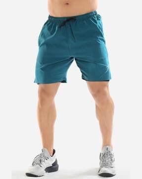 flat front shorts with flexi waist