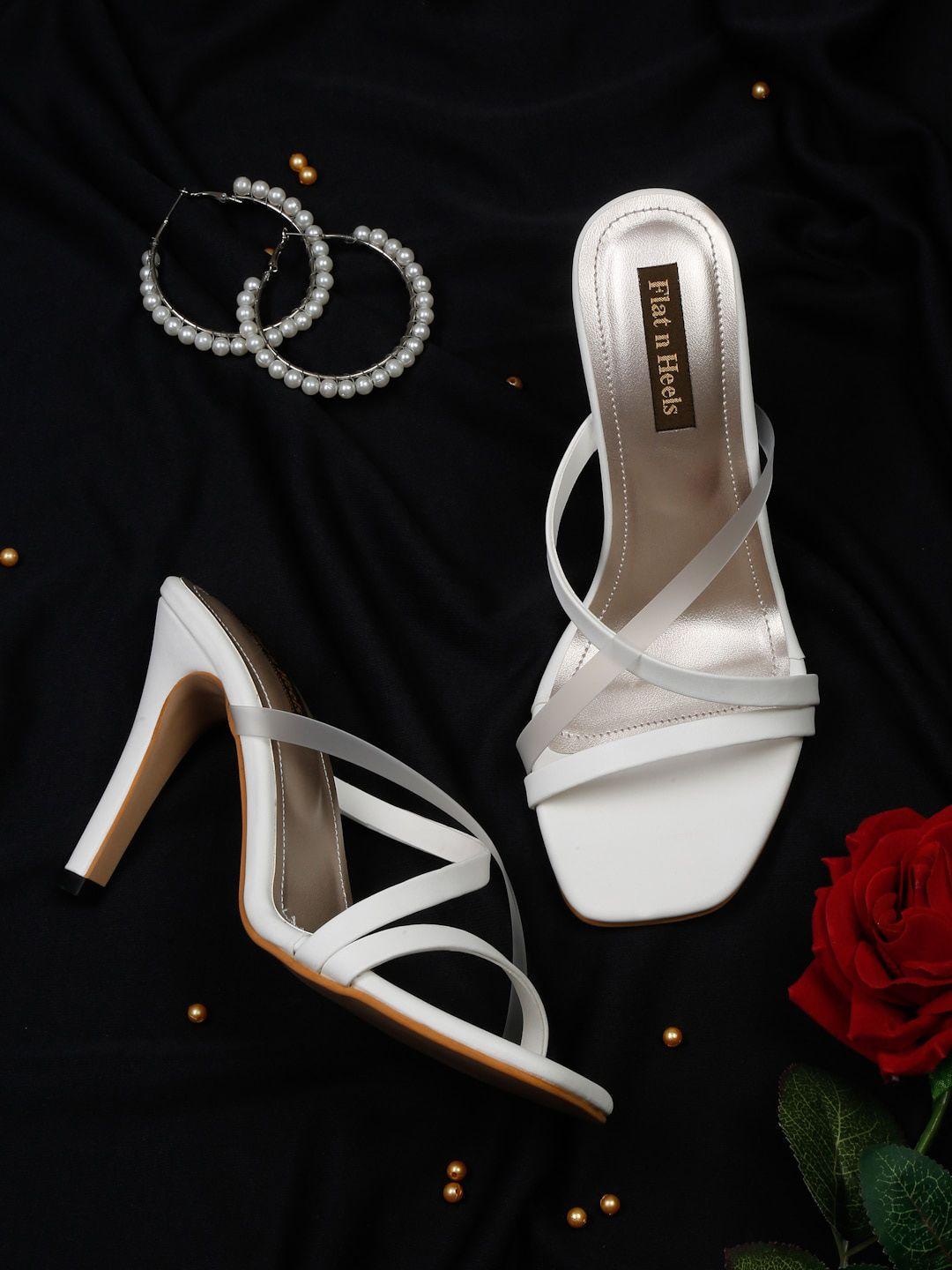 flat n heels criss-cross strap stiletto heels
