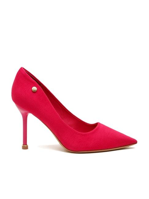 flat n heels women's pink stiletto pumps