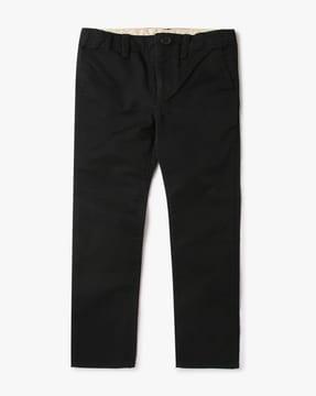 flat-front chinos trousers