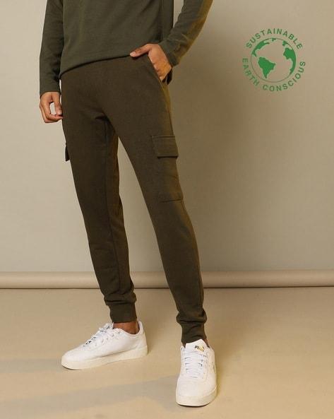 flat-front relaxed fit cargo joggers