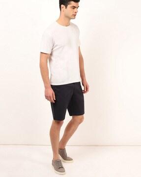 flat-front shorts