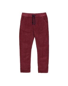 flat-front trouser with insert pockets