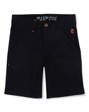 flat-front bermuda shorts