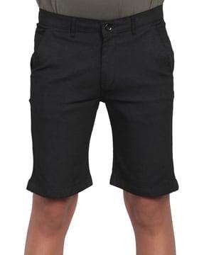 flat-front bermudas shorts