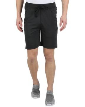 flat front bermudas with insert pockets