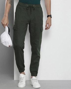 flat-front cargo joggers