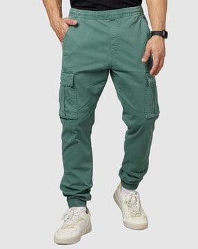 flat-front cargo pants with insert pockets