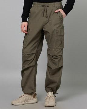 flat-front cargo pants with insert pockets