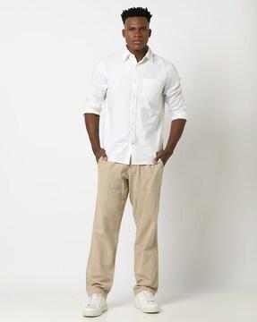 flat-front cargo pants