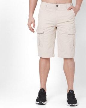 flat front cargo shorts