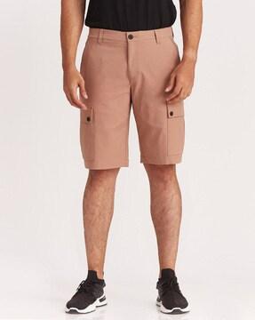 flat front cargo shorts