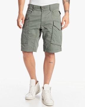 flat-front cargo shorts