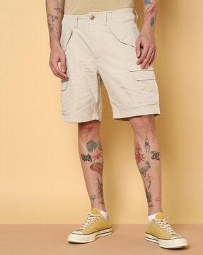 flat front cargo shorts