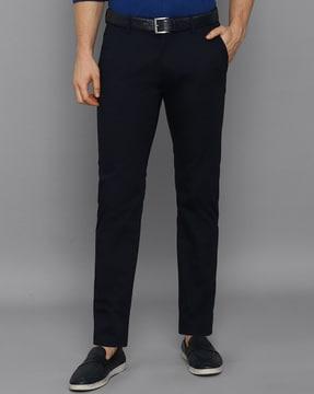 flat-front chinos with insert pockets