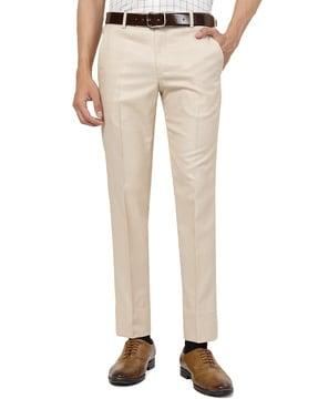 flat front chinos with insert pockets