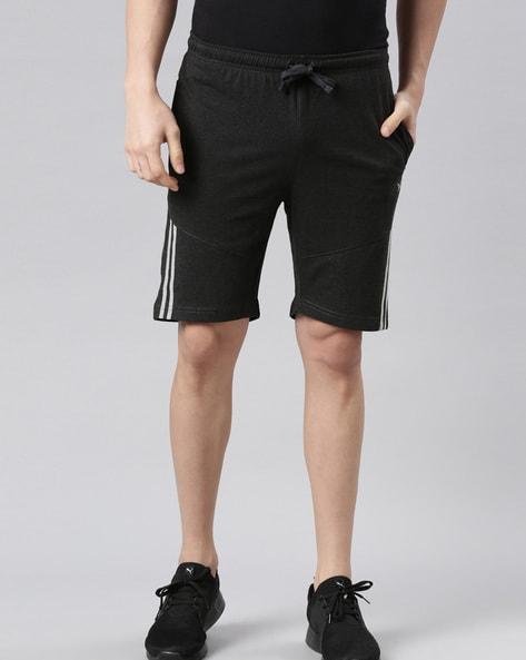 flat front city shorts with drawstrings