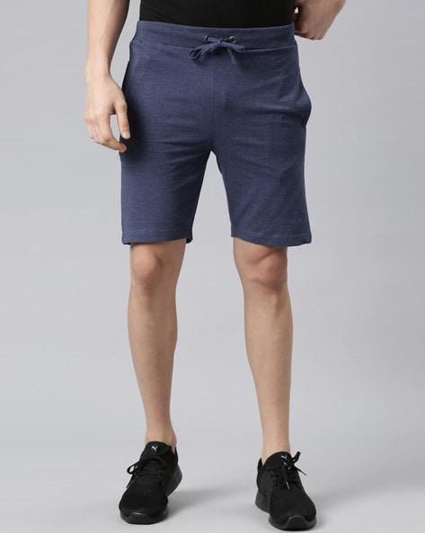 flat front city shorts with drawstrings