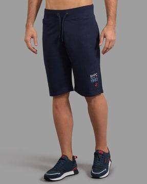 flat front city shorts with insert pockets