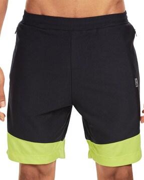 flat-front city shorts