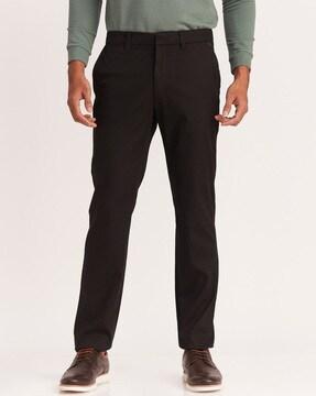 flat-front insert pockets chinos