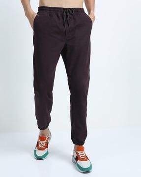 flat-front jogger pants