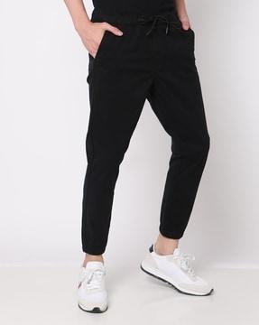 flat-front jogger pants