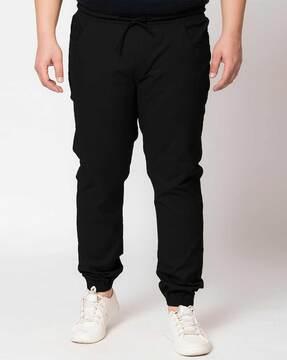 flat front joggers pant with drawstrings
