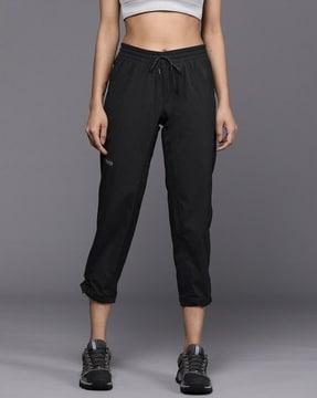 flat front pants with drawstring waist