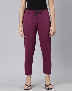 flat-front pants with insert pocket