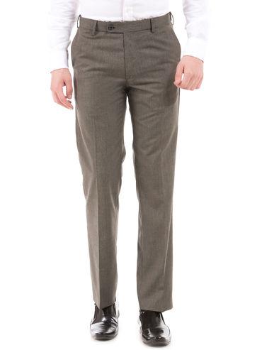 flat front regular fit trousers