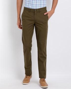 flat-front relaxed fit chinos
