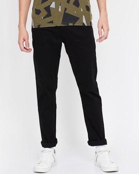 flat front relaxed fit pants