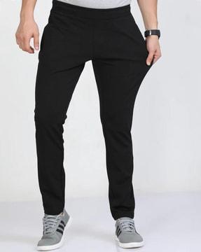 flat-front relaxed fit pants