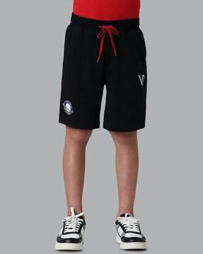 flat-front shorts with insert pockets