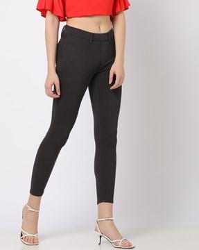 flat-front skinny pants