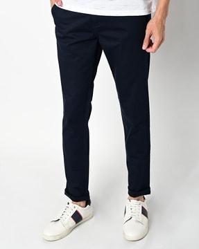 flat-front slim fit chinos