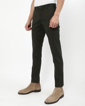 flat-front slim fit chinos