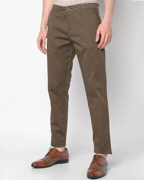 flat-front slim fit chinos