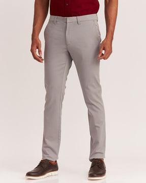 flat-front slim fit chinos