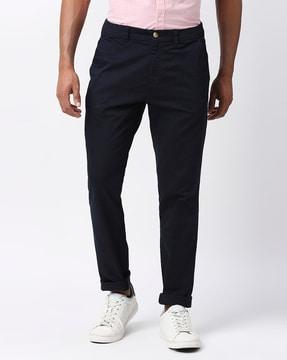 flat-front slim fit chinos