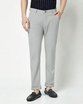 flat-front slim fit chinos