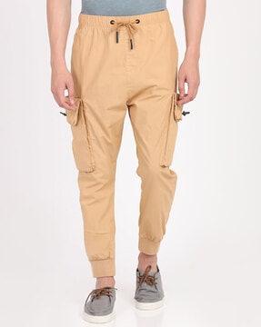 flat-front slim fit jogger pants