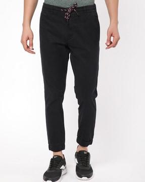 flat-front slim fit jogger pants